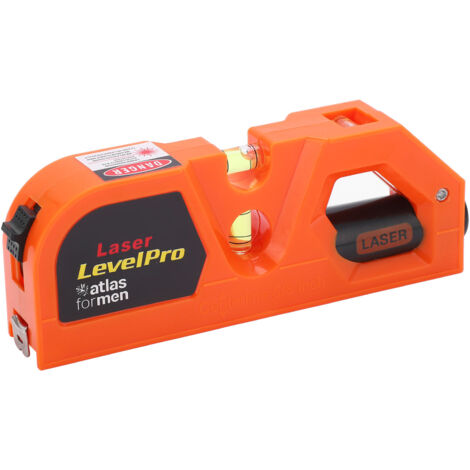 Niveau laser infrarouge multifonctionnel à ruban, niveau laser portable, ruban de mesure laser de 2,4 mètres, orange.