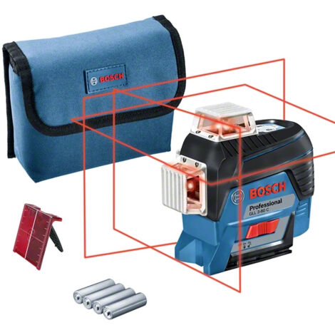 Niveau laser lignes BOSCH PROFESSIONAL - GLL 3-80 C version piles