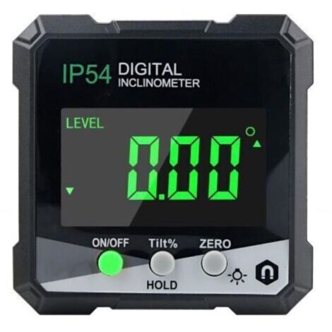 Niveau laser numérique, inclinomètre digital LCD avec aimants puissants, précision 0.1°, mesure 360°