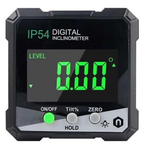 Niveau laser numérique, inclinomètre digital LCD avec aimants puissants, précision 0.1°, mesure 360°
