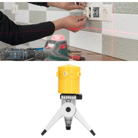 Niveau Laser Professionnel Niveau Laser Multifonction Haute Précision avec LED et Trépied Livré