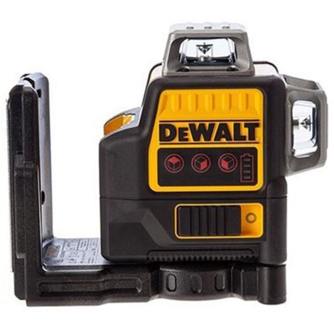 Niveau laser rouge 360° DeWalt DCE089RN – Précision de nivellement – Portée 30m – 3 lignes laser – Alimentation par batteries Li-ion