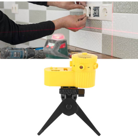 Niveau LV06 Multifunction avec Trépied Noir LED et Angles de Balayage Réglables
