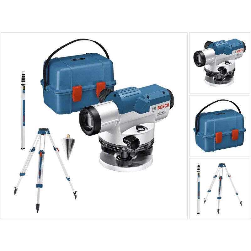 Bosch Professional - Bosch gol 32 g Professional niveau optique 400 Gon 120 m ip 54 ( 06159940AY ) + trépied bt 160 + règle graduée gr 500 + coffret