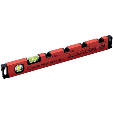 Niveau pour électricien longueur 43 cm - SAM outillage