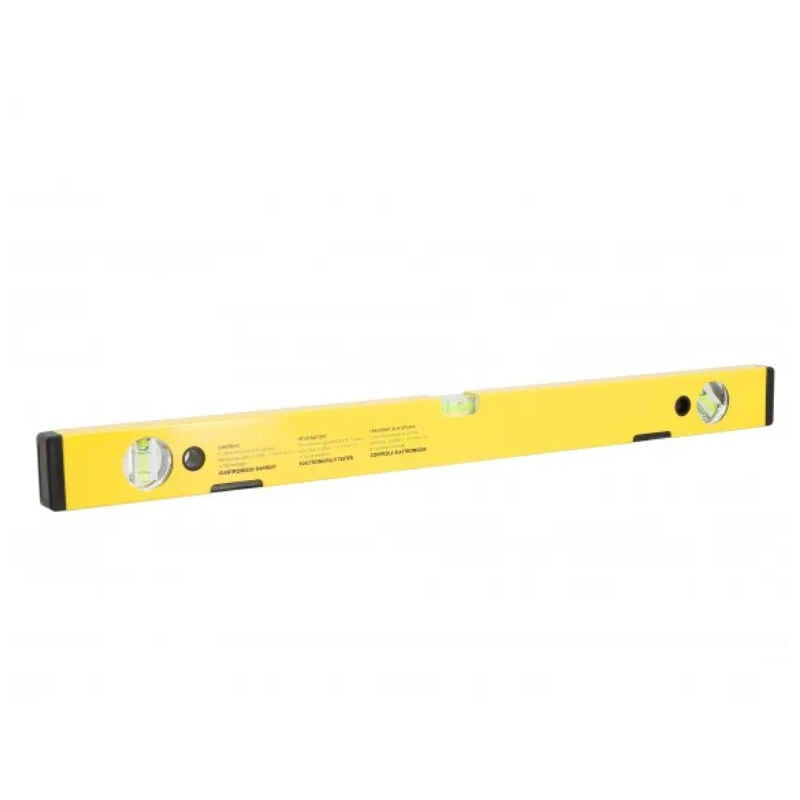 Wilmart - Niveau profil aluminium lourd 600 mm, protection élastomère