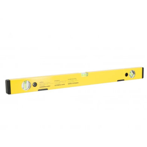 Niveau profil aluminium lourd 600 mm, protection élastomère
