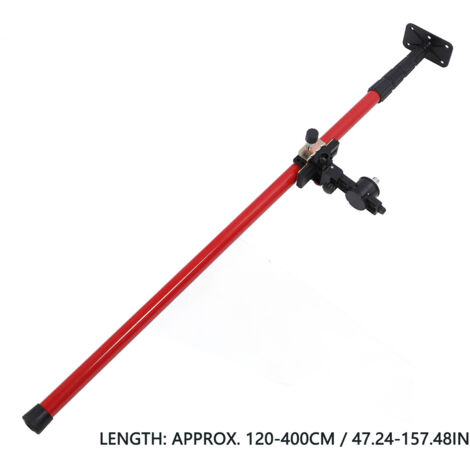 Niveau télescopique 4m/13.1pi, tige de support de levage, support universel pour niveau laser