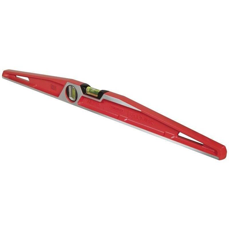 STANLEY 1 43 537 Niveau Aluminium 90Cm Gamme FATMAX Structure En Aluminium Renforcé 3 Fioles Haute Visibilité 2 Semelles Usinées 2 Poignées Bi Matière - vue 2