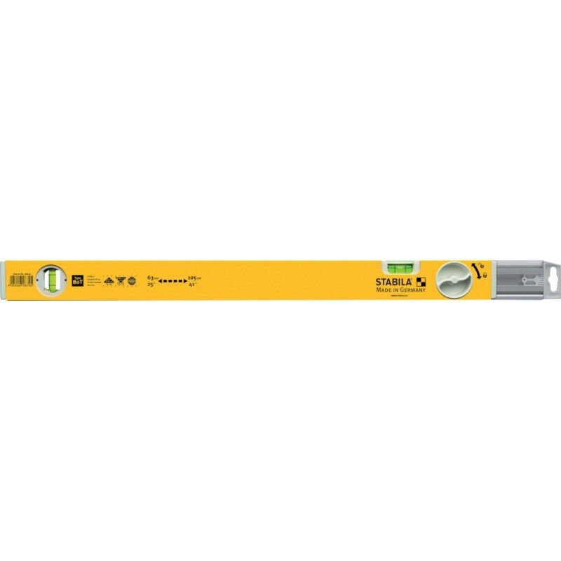 

Nivel de burbuja 63-105 cm multicolor 18879/5 Tipo 80 T - Stabila