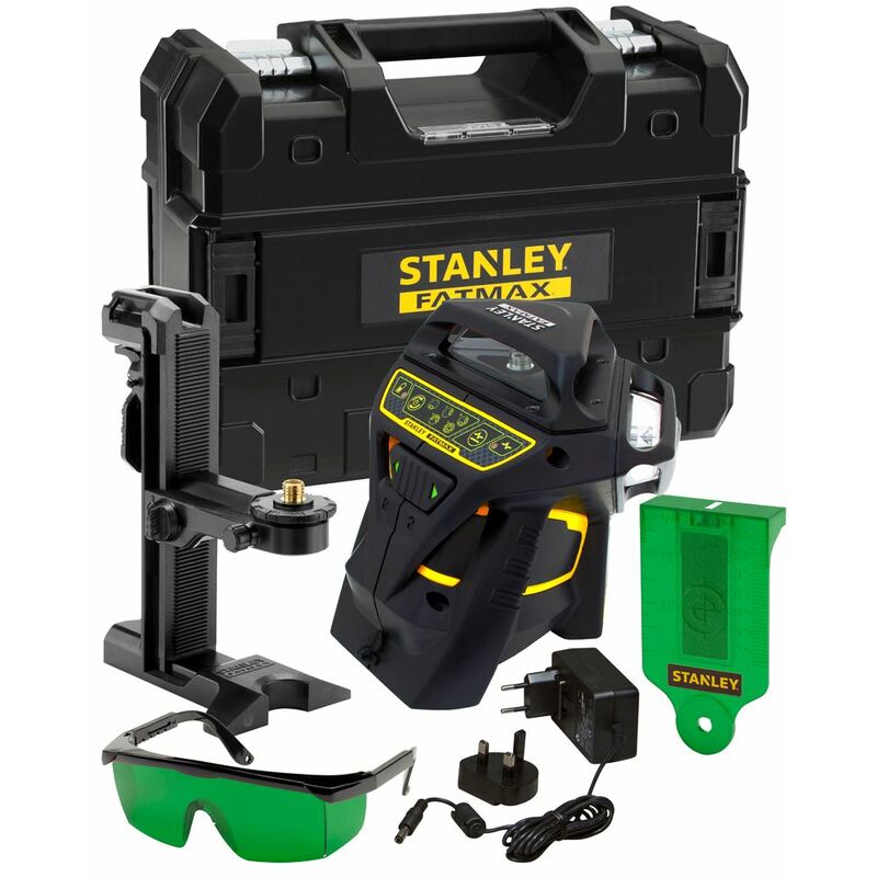 

Nivel de burbuja del láser Stanley FatMax X3G en estuche - 3x 360 ° - 35m - Verde