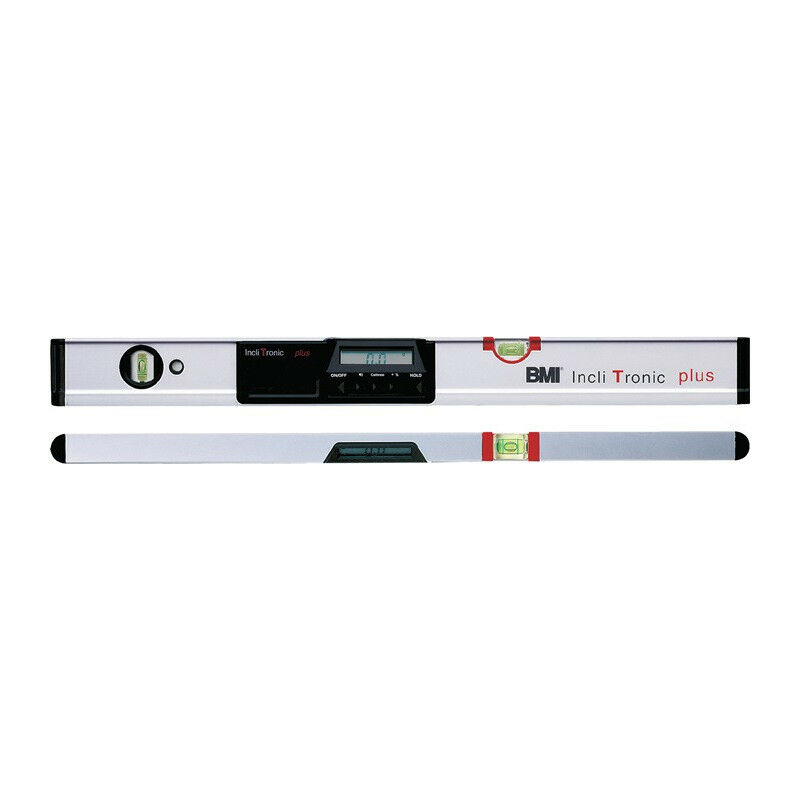 

BMI - Nivel de burbuja Incli Tronic plus 120cm aluminio plateado ± 0.05 grados-0.1 grados IMC