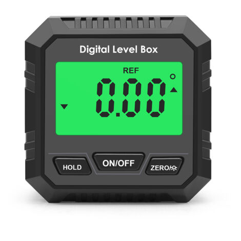 Nivel electrónico digital y transportador de ángulos, inclinómetro digital magnético, herramienta de medición de ángulos para carpintería, construcción y mecanizado.