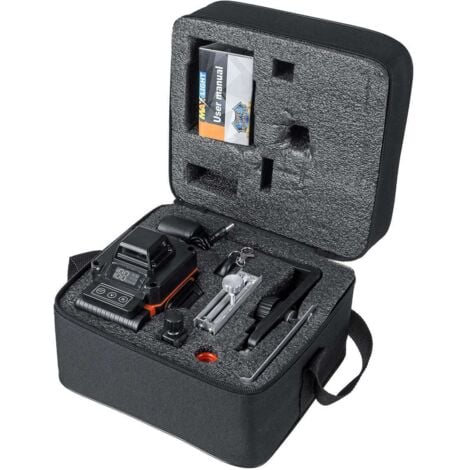 TONCHEAN Nivel láser autonivelante de 360°, 16 líneas para azulejos y techos, haz verde recargable, plano 4D, soporte magnético incluido