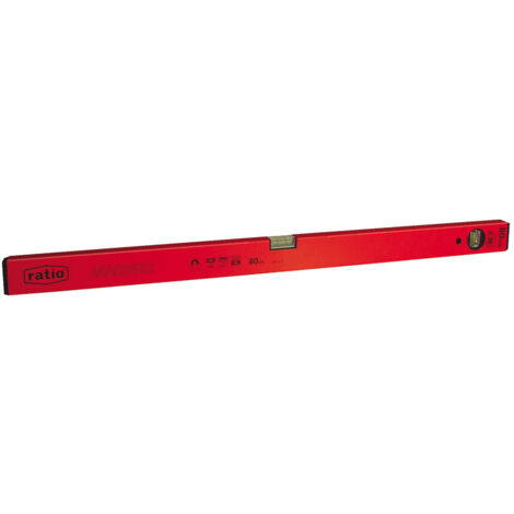 Nivel rectangular base magnética Ratio - 80 cm