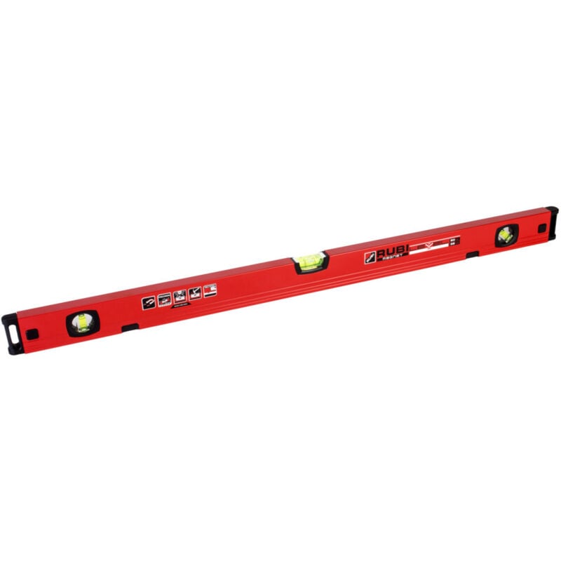Niveaux Rubi Rubi level magnet 80cm en alu rectifié avec trois bulles