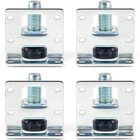 Niveladores de muebles ajustables de 4 piezas para gabinetes, pies de nivelación de servicio pesado, niveladores de muebles de servicio pesado, para mesas, estantes, armarios, banco de trabajo