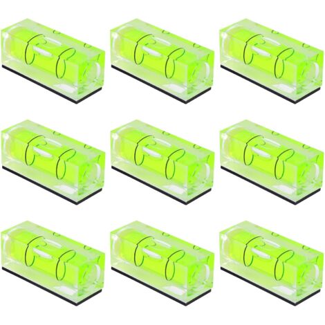niveles de burbuja en miniatura, nivel de burbuja cuadrado pequeño, mini herramienta de medición magnética para nivelar tocadiscos, cámaras, trípodes y taladros.