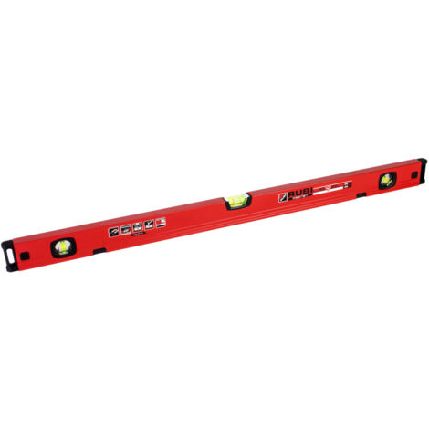 Niveles Rubi RUBILEVEL MAGNET 80cm en aluminio rectificado con tres burbujas