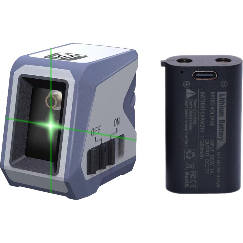 Nivellement automatique du niveau Laser, niveau laser croix verte, avec mode d'impulsion manuel de nivellement automatique, étanche IP54,