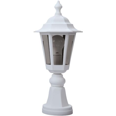 NIZA Borne Ext. IP43 IK02 blanc E27 60W max. Lpe non incl. haut.45cm ARIC 1938