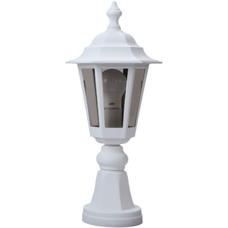 NIZA Borne Ext. IP43 IK02 blanc E27 60W max. Lpe non incl. haut.45cm ARIC 1938