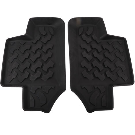 NIZUUONE Tapis de Plancher Arrière en Caoutchouc pour JK 2 Portes 2007-2017 Conception Antidérapante Confort amélioré Matériau Durable Tapis Arrière de Voiture avec pavé de Pied de Porte Non.