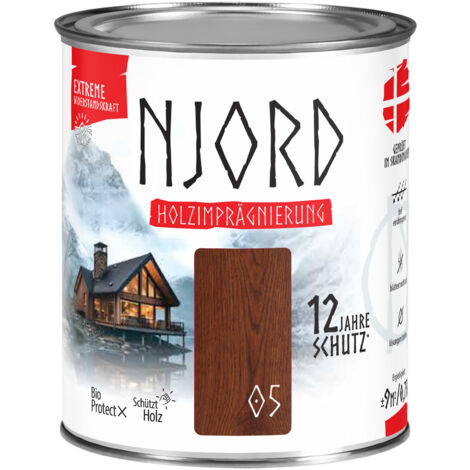 NJORD Extreme Holzimpragnierung (05) Rohes Mahagoni - 0,75L