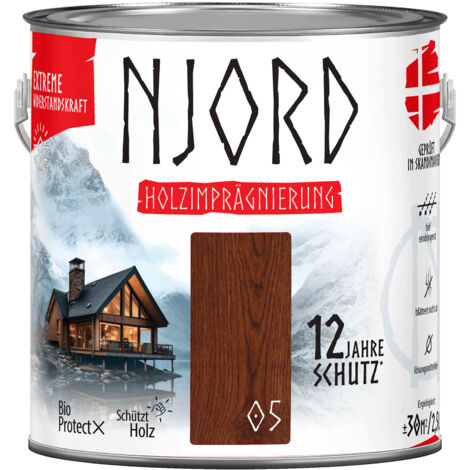NJORD Extreme Holzimpragnierung (05) Rohes Mahagoni - 2,5L