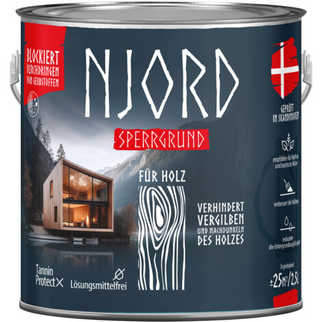 NJORD Sperrgrund für Imprägnierungen und Farben - 2,5L