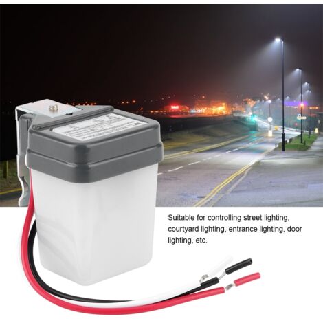 NK TQ Lichtschalter – Automatische Hofbeleuchtungssteuerung 220 V AC – Schwer entflammbares Polycarbonat