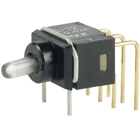 NKK Switches G12AP Interruttore a levetta 28 V DC/AC 0.1 A 1 x On / On Permanente 1 pz.