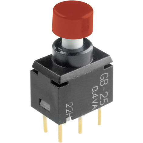 NKK Switches GB25AH GB25AH Drucktaster 28 V DC/AC 0.1 A 2 x Ein/(Ein) tastend    1 St.