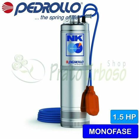 Elettropompa pompa Sommersa 6” Monoblocco 0,75Hp UP m4/3 220V Acqua  Pedrollo MONOFASE