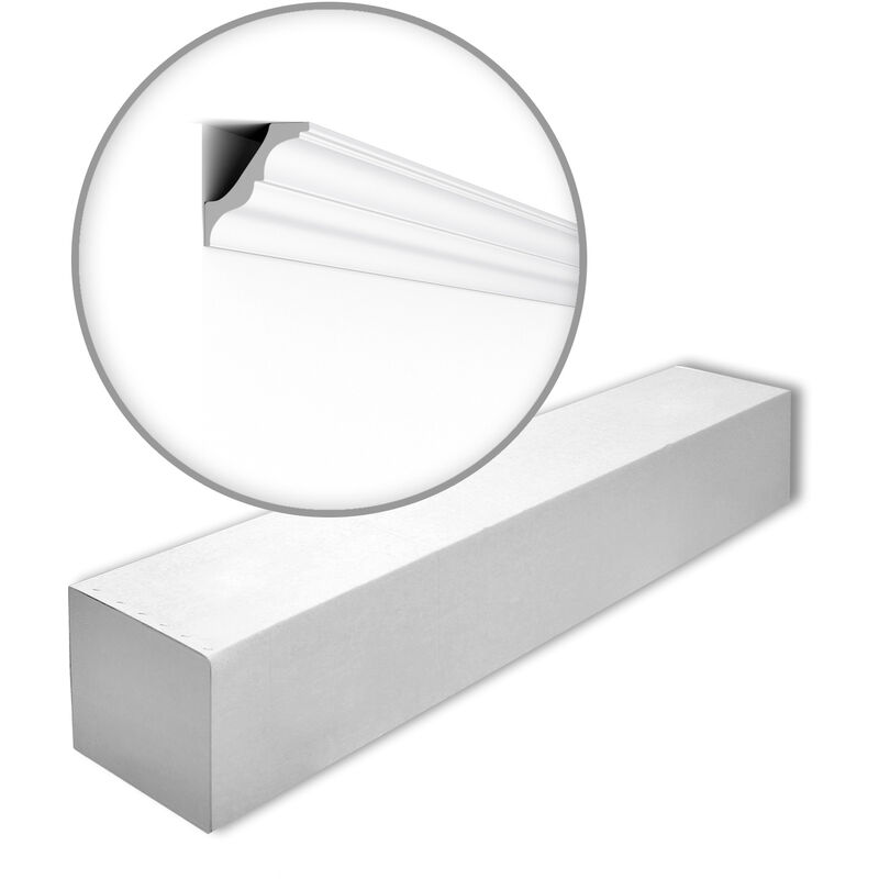 NMC - AT-box nomastyl Noel Marquet 1 Box 38 pieces Cornice moulding contemporary design white 76 m - white