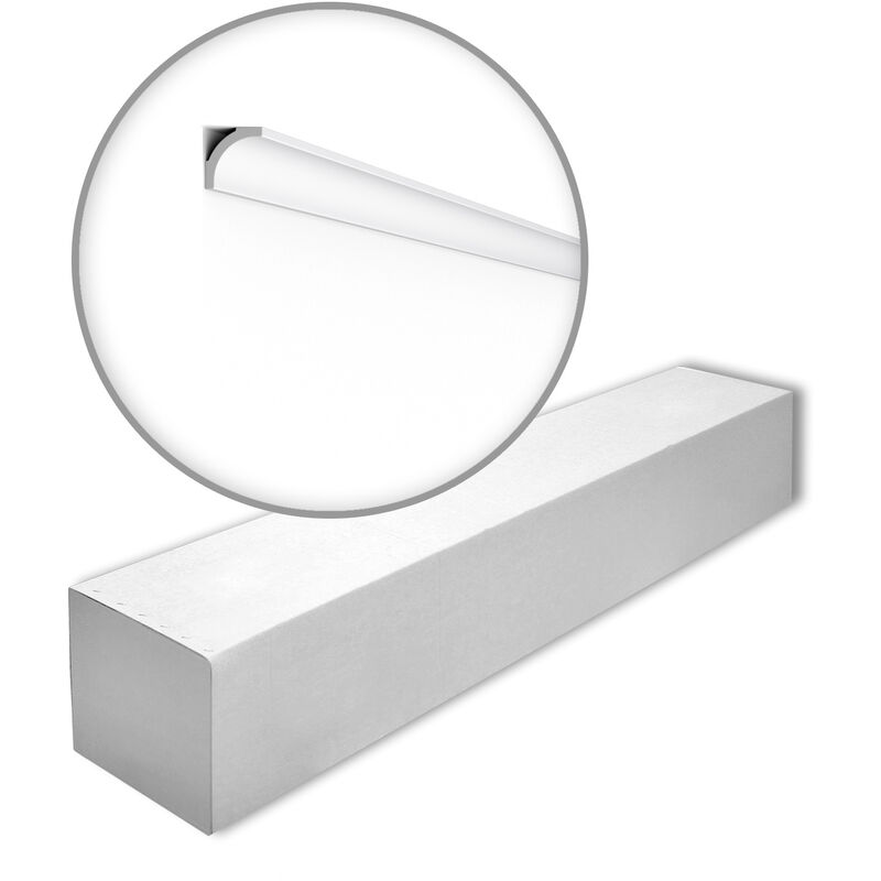 NMC B2-box NOMASTYL Noel Marquet 1 Box 95 pieces Cornice moulding timeless classic design white 190 m - white