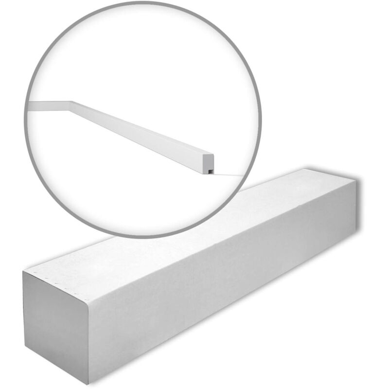 FL11-box-10 wallstyl Noel Marquet 1 Box 10 pieces Skirting contemporary design white 20 m - white - NMC