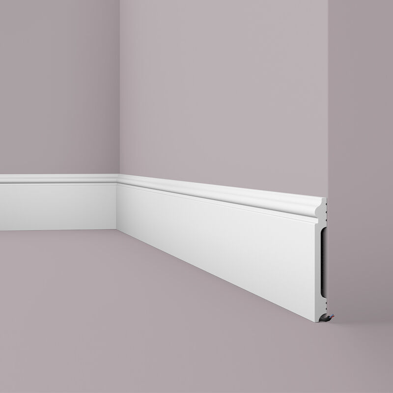 Skirting NMC FL17 wallstyl Noel Marquet Base Moulding Baseboard Decorative moulding timeless classic design white 2 m - white