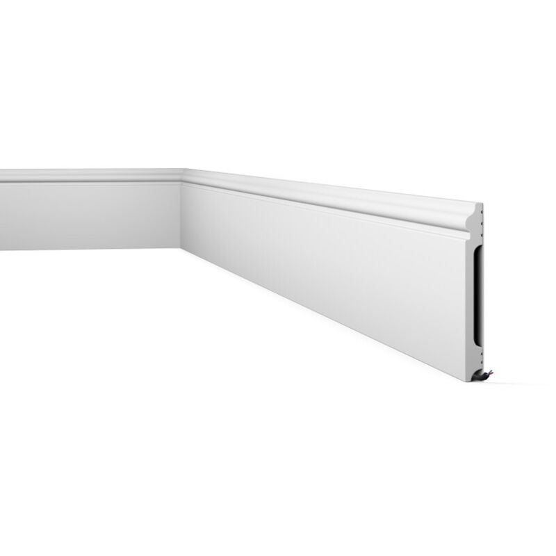 NMC - Plinthe FL17 wallstyl Noel Marquet Profil de décoration design intemporel classique blanc 2 m