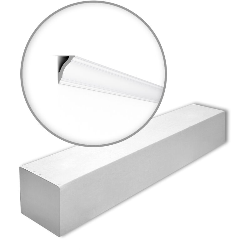 NMC - GK-box nomastyl Noel Marquet 1 Box 36 pieces Cornice moulding contemporary design white 72 m - white