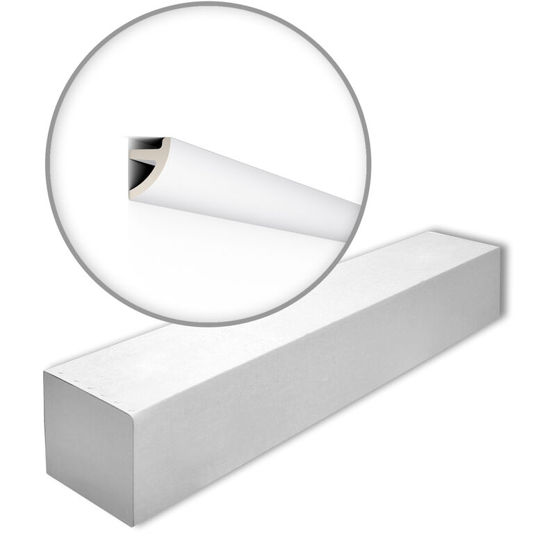 IL1-box arstyl Noel Marquet 1 Box 24 pieces Cornice moulding Moulding for indirect lighting contemporary design white 48 m - white - NMC