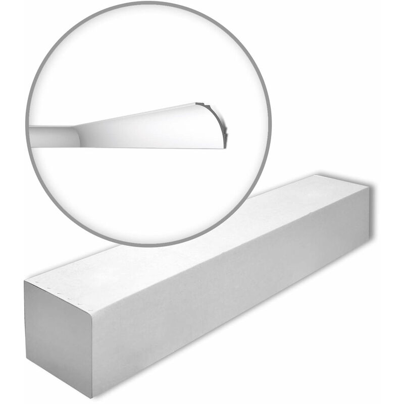 Il18-box Wallstyl Noel Marquet 1 Box 4 Pieces Cornice Moulding For Indirect Lighting Timeless Classic Design Grey 8 M - Nmc
