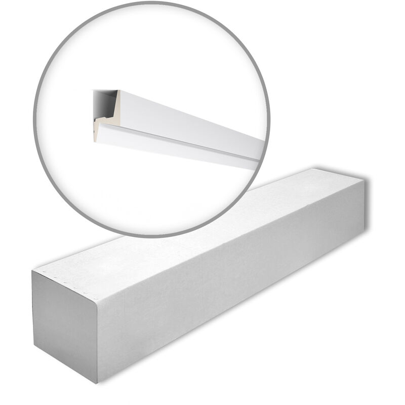 IL6-box arstyl Noel Marquet 1 Box 14 pieces Cornice moulding Moulding for indirect lighting contemporary design white 28 m - white - NMC