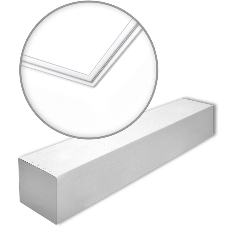 NMC - N-box nomastyl Noel Marquet 1 Box 50 pieces Cornice moulding contemporary design white 100 m - white