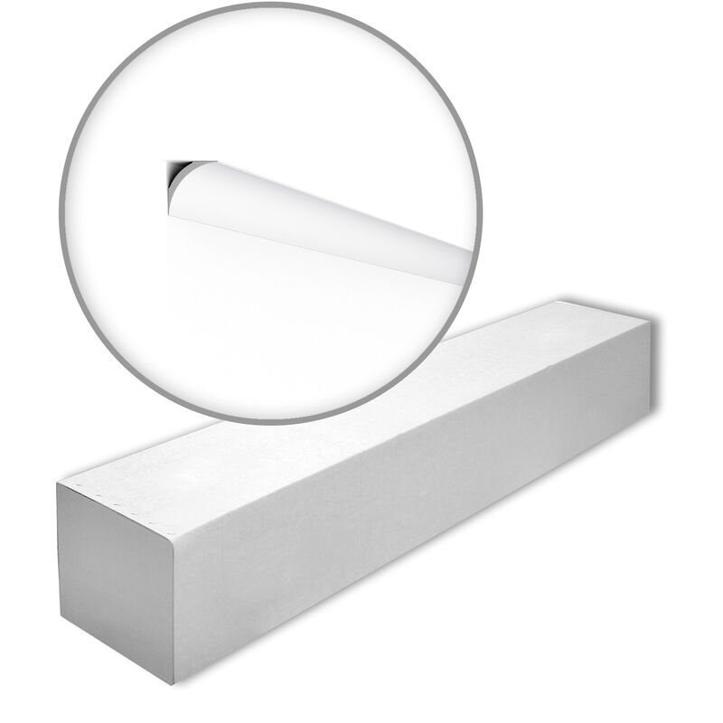 NMC - NE1 PURE-box nomastyl Noel Marquet 1 Box 110 pieces Cornice moulding contemporary design white 220 m - white