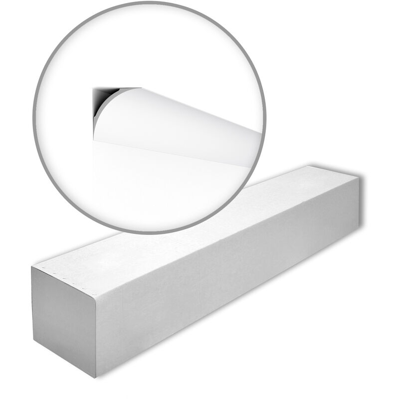 NMC - NE4 PURE-box nomastyl Noel Marquet 1 carton 55 pièces Corniche design moderne blanc 110 m - blanc