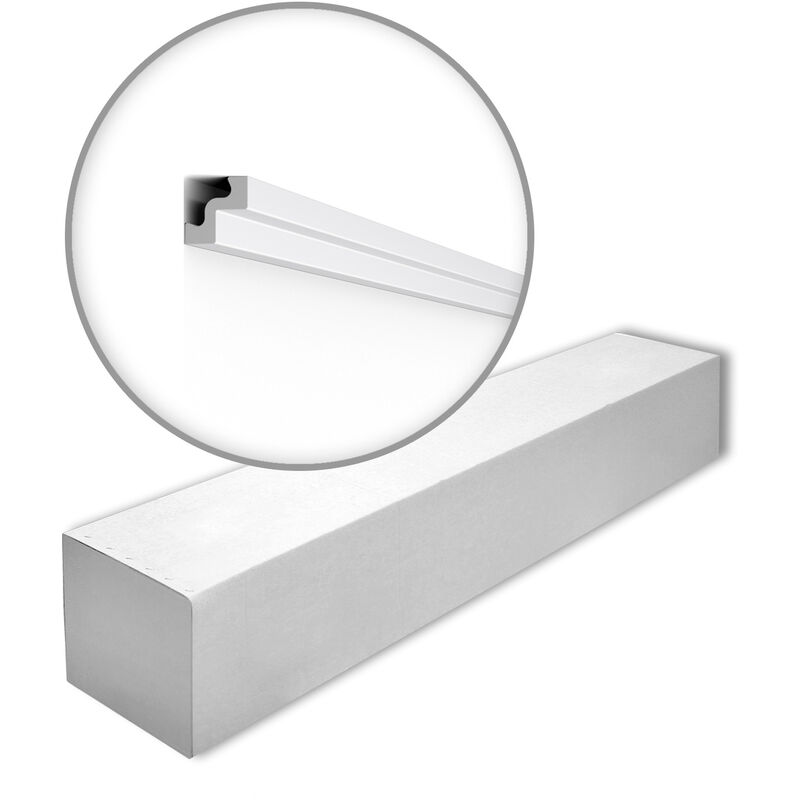 NMC - ST2-box nomastyl Noel Marquet 1 Box 68 pieces Cornice moulding contemporary design white 136 m - white