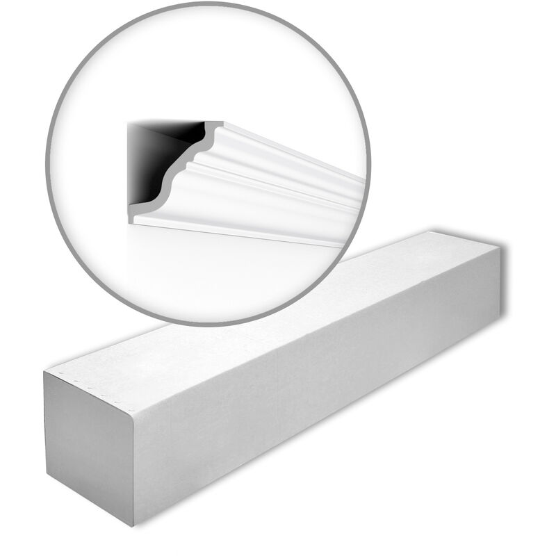 NMC - TL-box nomastyl Noel Marquet 1 Box 18 pieces Cornice moulding timeless classic design white 36 m - white