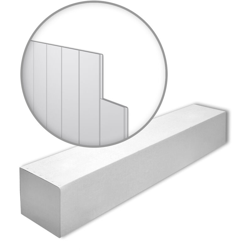 WG1-box wallstyl Noel Marquet 1 Box 12 pieces 3d wall panel contemporary design white 2,28 m2 - white - NMC