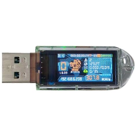 NMminer USB Nerdminer 308KH/S Mineur de loterie solo BTC Mineur--